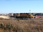 UP 363  19Dec2012  Delivery of a heavy load at Butler Manufacturing 